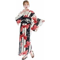 Amazon | [ANDESIR] アンデジール 浴衣 4点セット 向日葵 金魚